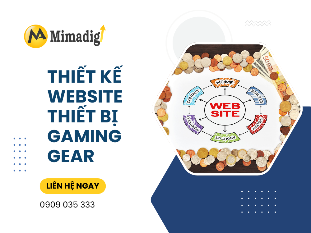 Thiết kế website thiết bị gaming gear tại mima