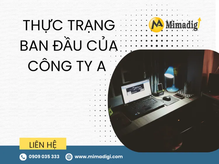 Thực trạng ban đầu của công ty A tại mima