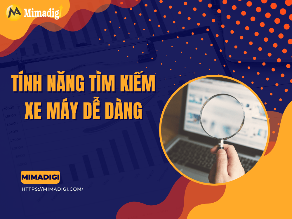 Tính năng tìm kiếm xe máy dễ dàng tại MIMA