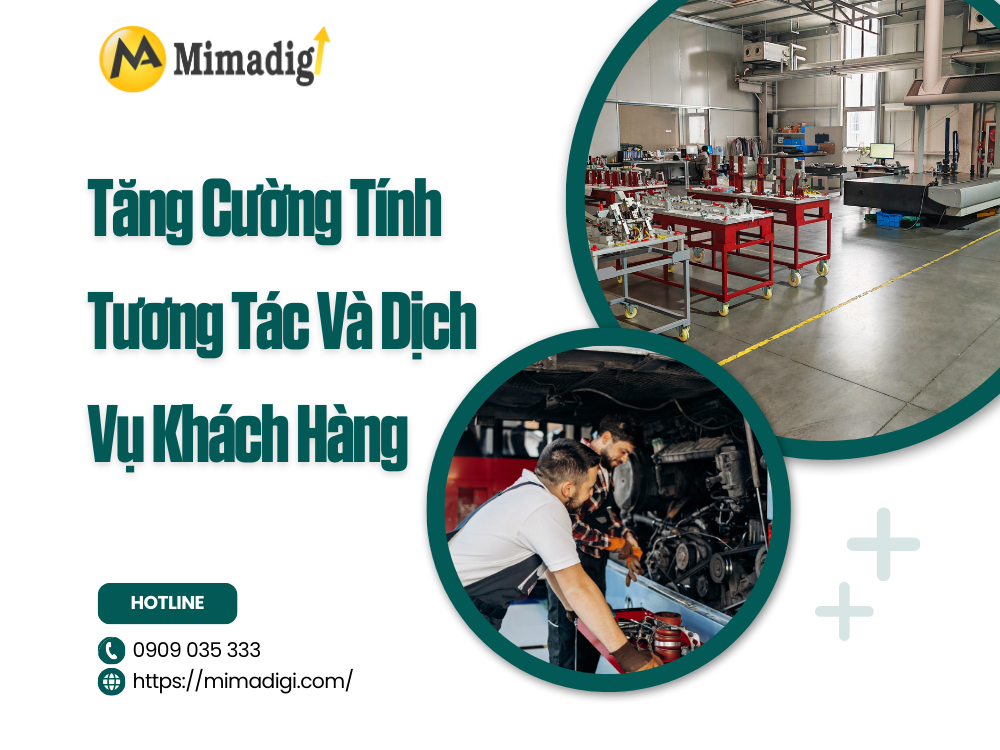 Thiết kế website xưởng cơ khí nhỏ tại mimadigi