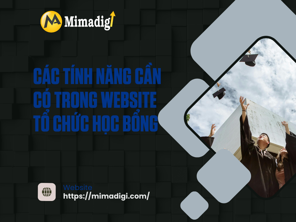 Thiết kế website tổ chức học bổng tại mimadigi