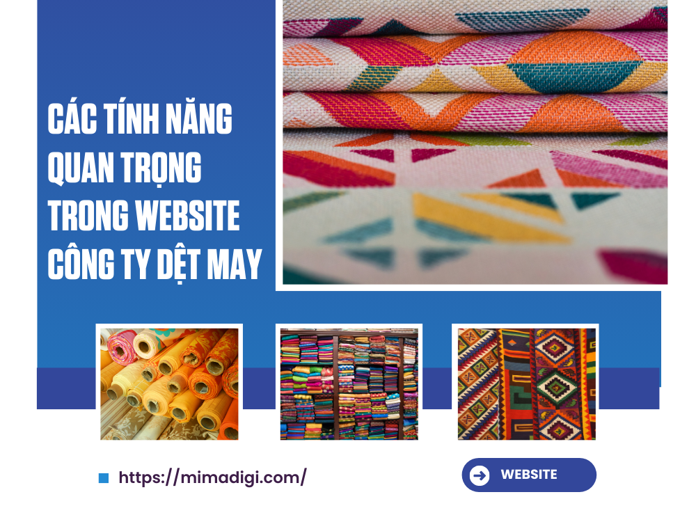 Textile Company Website Design at mimadigi