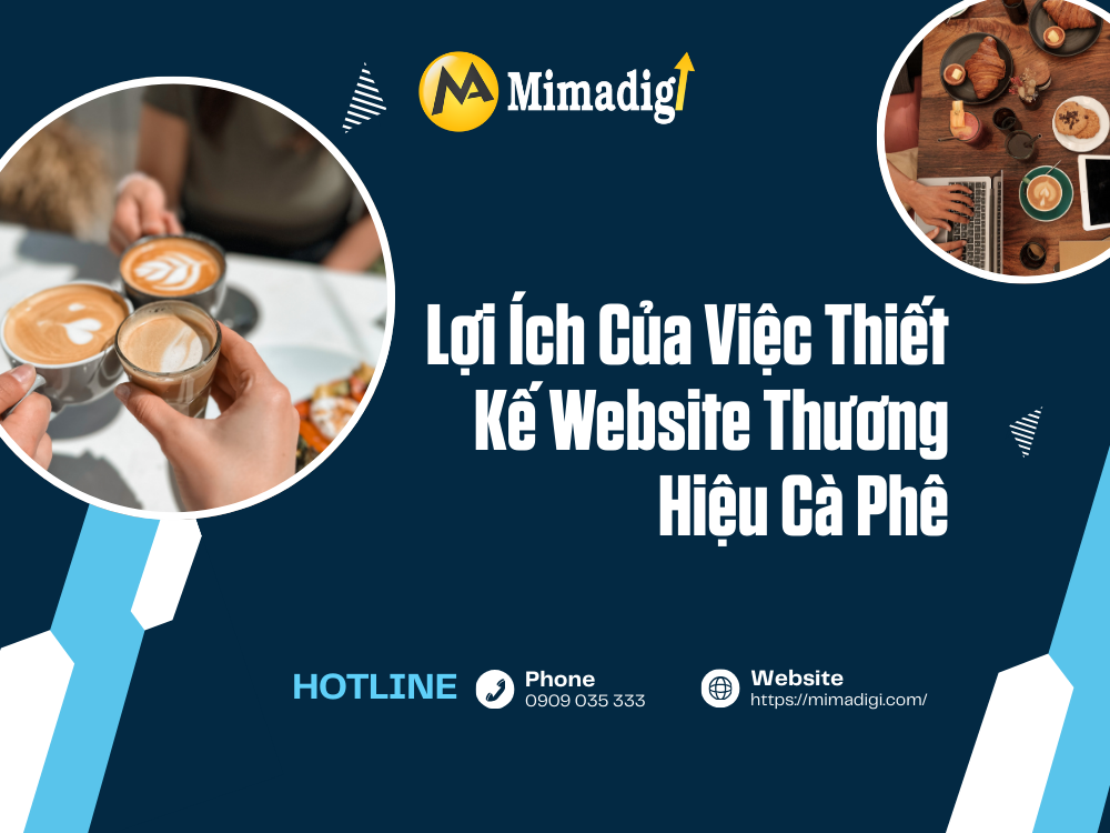 Coffee brand website design at mimadigi