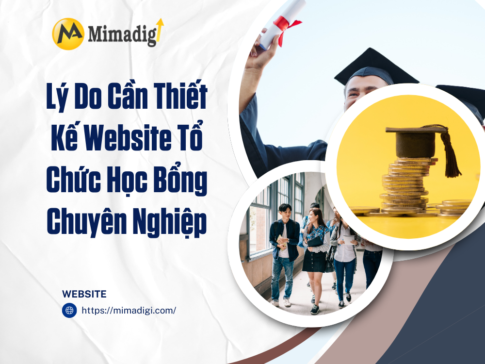 Thiết kế website tổ chức học bổng tại mimadigi