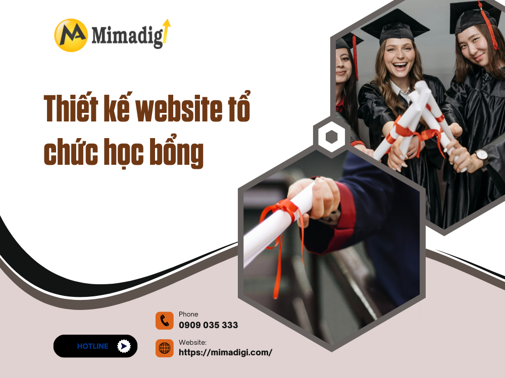 Thiết kế website tổ chức học bổng tại mimadigi