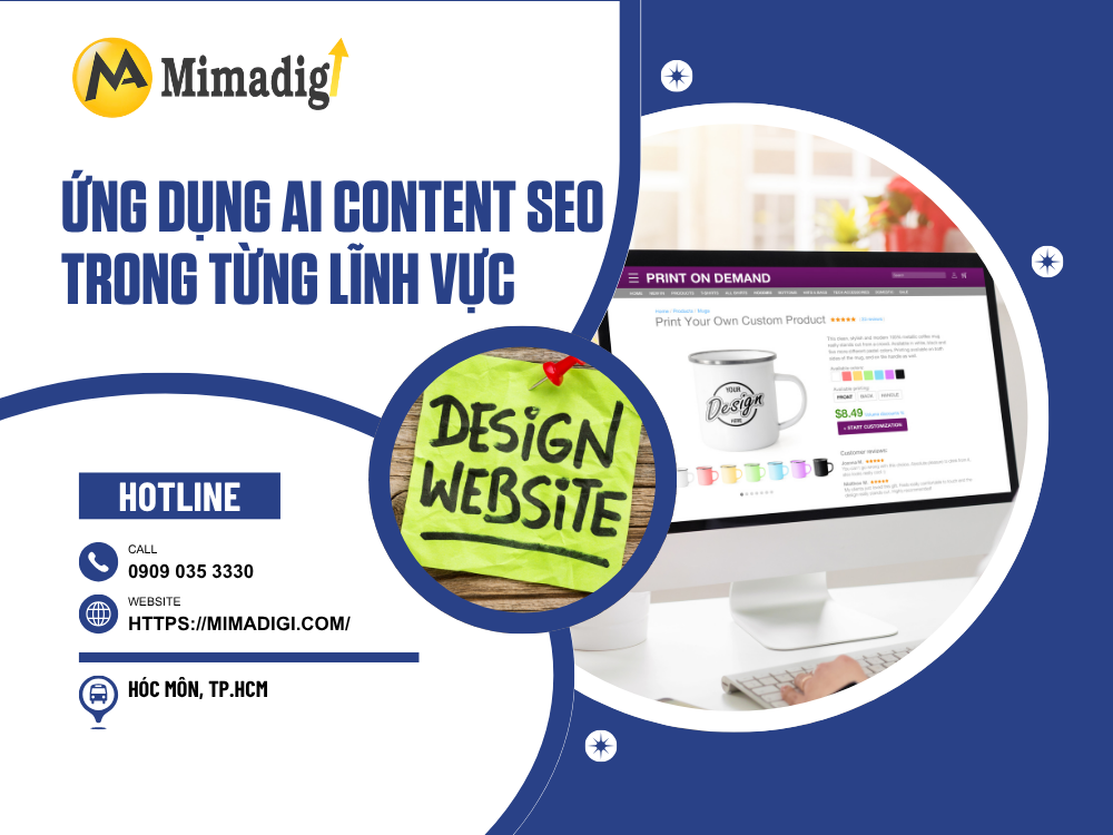 Website integrated with AI Content SEO - The era of bringing websites to the top of Google by MIMADIGI