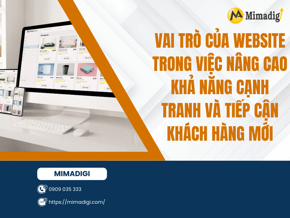 The role of the website in enhancing competitiveness and reaching customers at MIMA