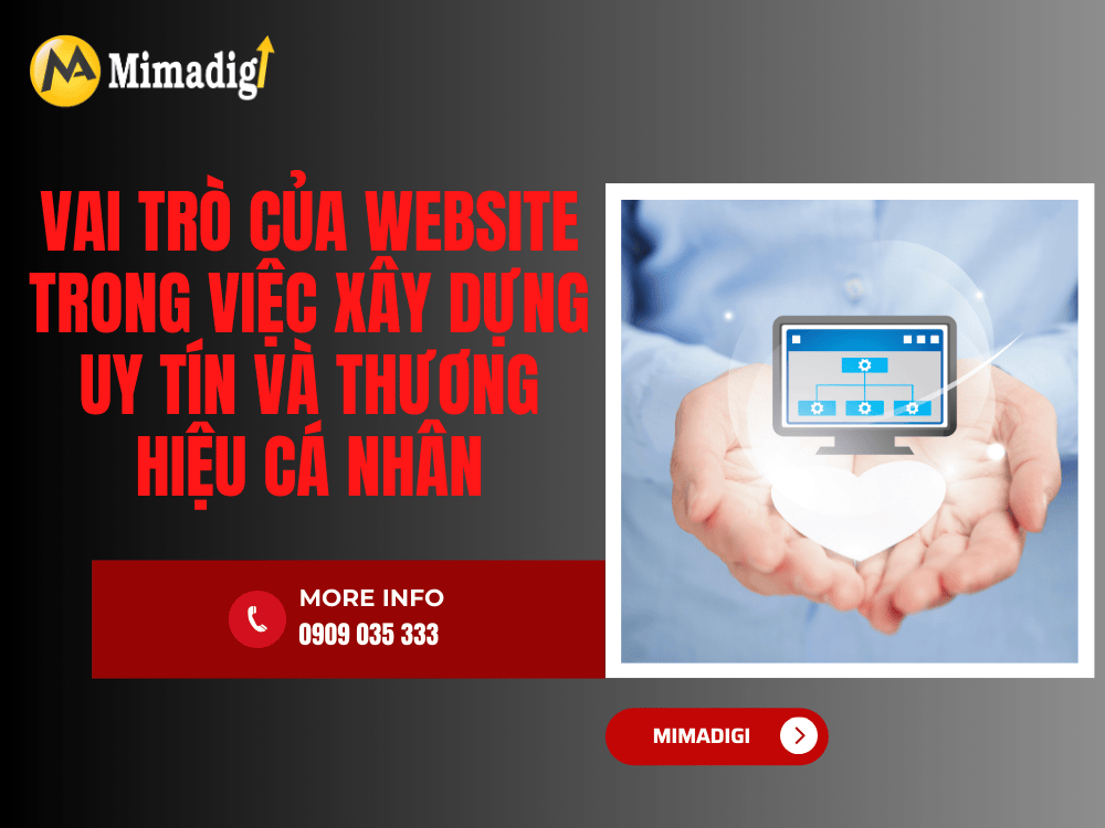 The role of a website in building personal reputation and brand at MIMA