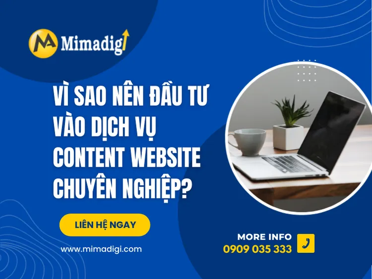 Vì sao nên đầu tư vào dịch vụ content website chuyên nghiệp? tại mima