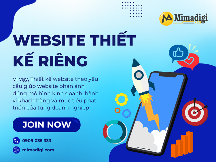 Website thiết kế riêng theo mô hình kinh doanh thực tế