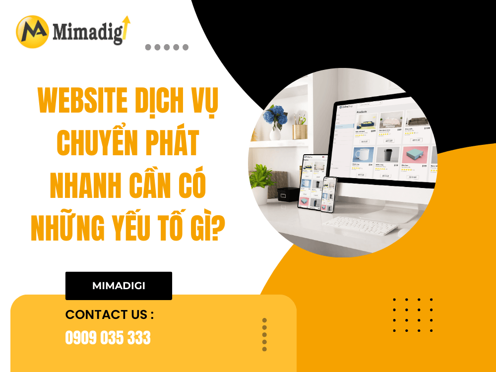 What elements does an express delivery service website need? at MIMA