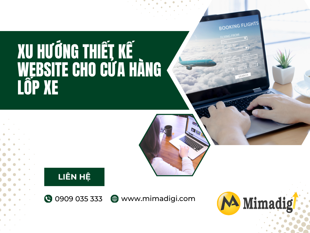 Xu hướng thiết kế website cho cửa hàng lốp xe tại mima