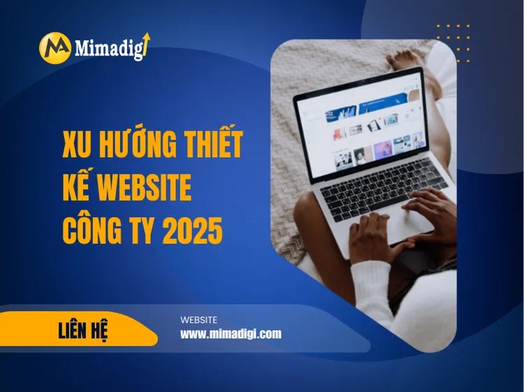 Website design trends for companies in 2025 at mima