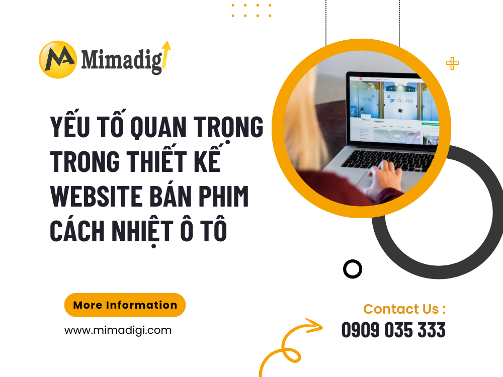 Yếu tố quan trọng trong thiết kế website bán phim cách nhiệt ô tô tại mima