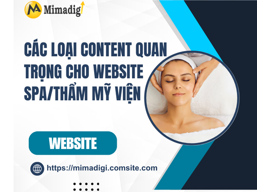 Website Content for Spa/Beauty Salon with MIMADIGI