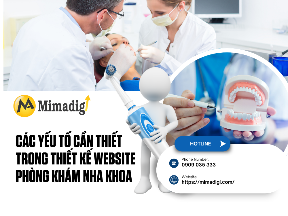 Thiết kế website phòng khám nha khoa tại mimadigi