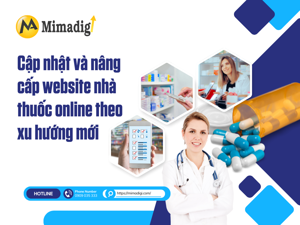 Online pharmacy website design at mimadigi
