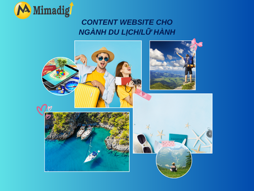 Content website cho ngành du lịch/lữ hành của mimadigi