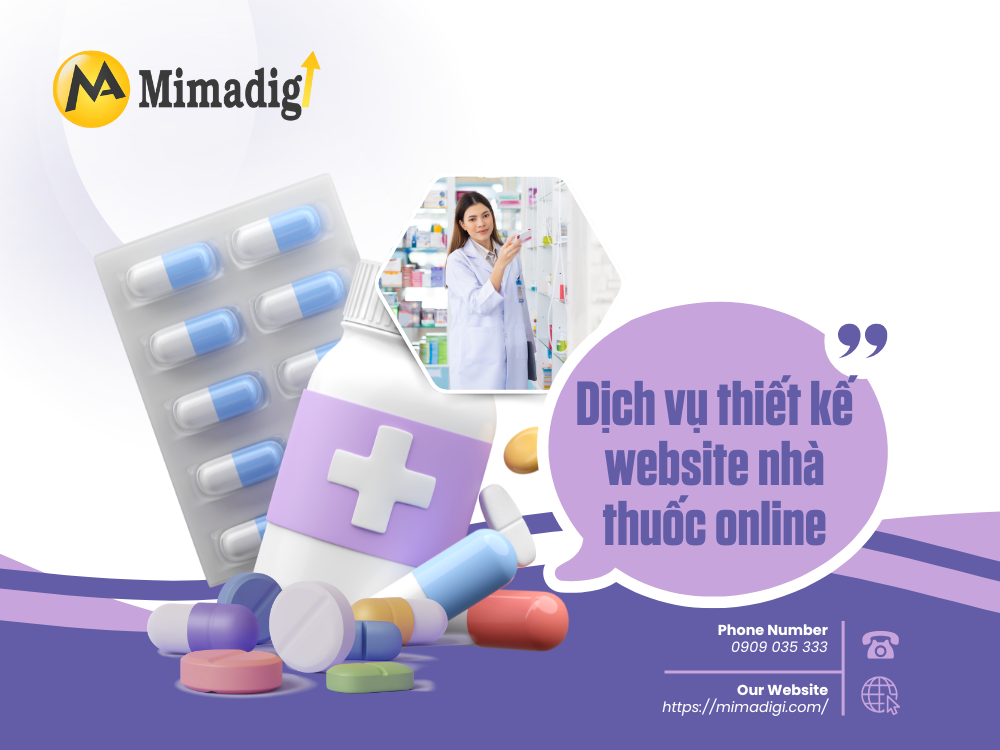 Online pharmacy website design at mimadigi
