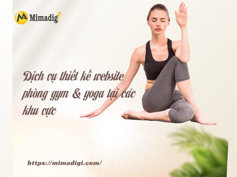 Thiết kế website phòng gym & yoga tại mimadigi
