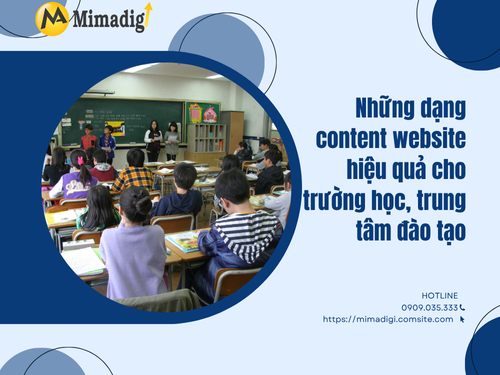 Content Website for Schools and Training Centers with MIMADIGI