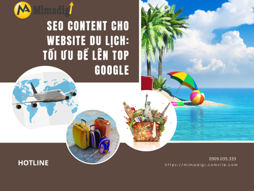 Content website cho ngành du lịch/lữ hành của mimadigi
