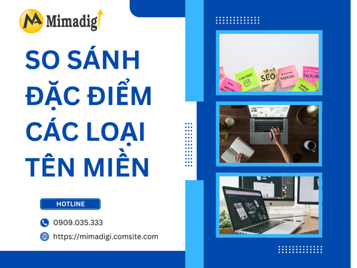 Các tên miền phổ biến: .com, .vn, .net, .org và cách chọn lựa phù hợp của mimadigi