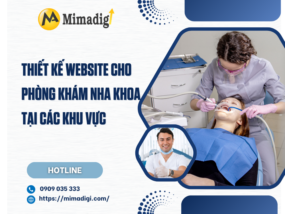 Thiết kế website phòng khám nha khoa tại mimadigi