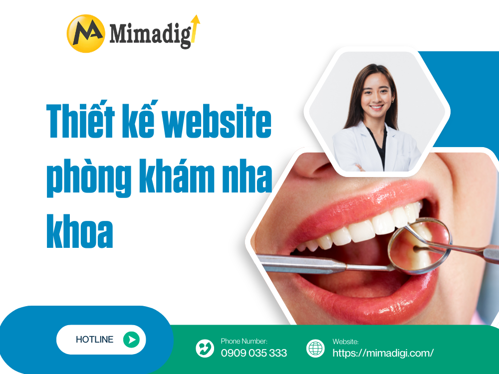 Thiết kế website phòng khám nha khoa tại mimadigi