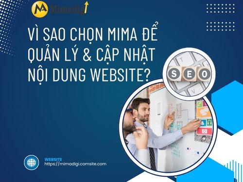 Dịch vụ quản lý & cập nhật nội dung website của MIMADIGI