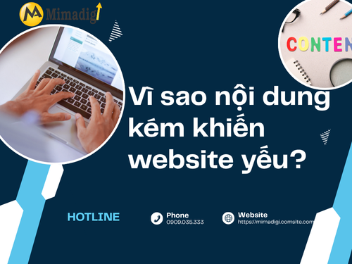 Website Weak Due to Poor Content – What is the Solution? with MIMADIGI