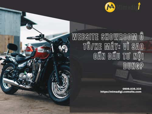 Content website cho showroom ô tô/xe máy của mimadigi