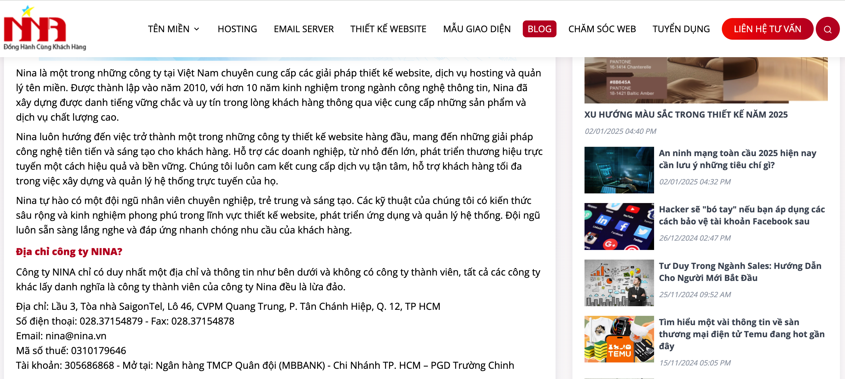 NINA Scam? A Multi-Dimensional Perspective on NINA Web Design Company with MIMADIGI