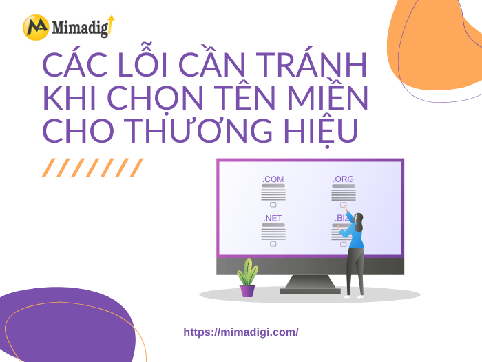 Các lỗi cần tránh khi chọn tên miền cho thương hiệu