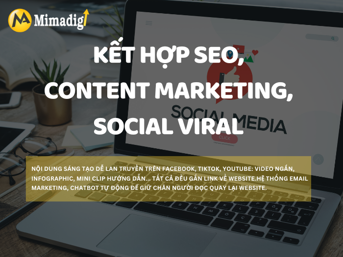 Kết hợp SEO, Content Marketing, Social Viral