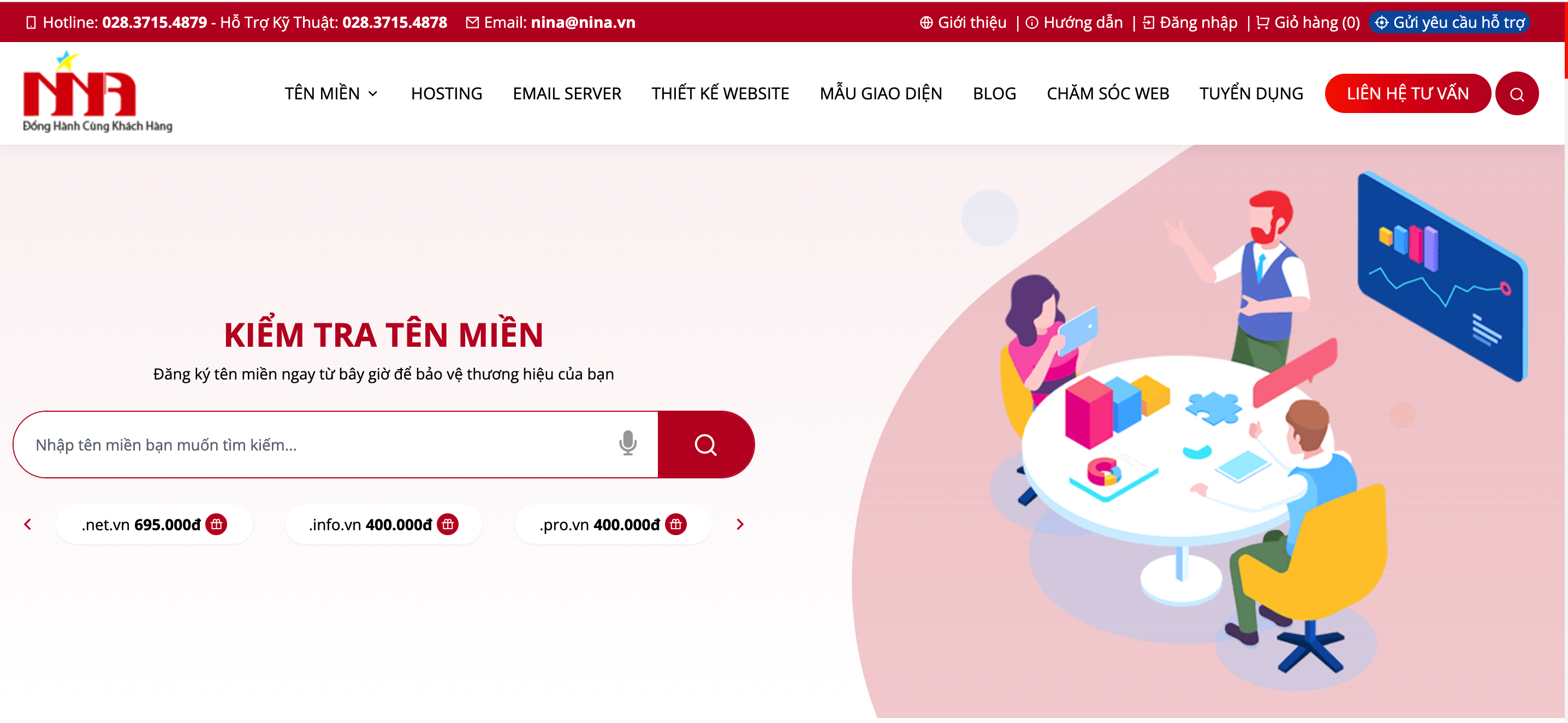 Công ty Thiết kế website nina lừa đảo