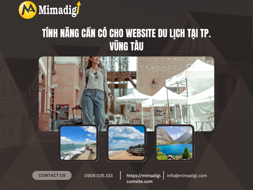 Tourism Website Design in Vung Tau City at mimadigi