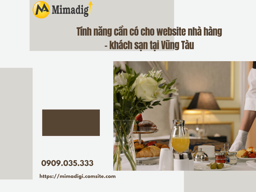 Vung Tau Restaurant & Hotel Website with MIMADIGI