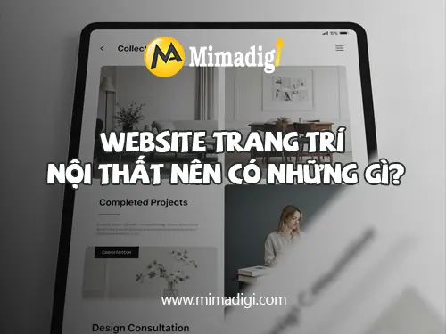 Interior design website design at mimadigi
