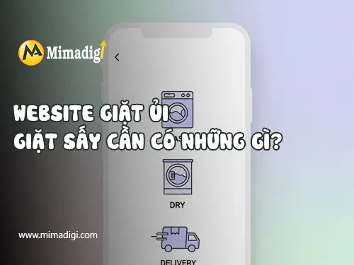 Laundry and Dry Cleaning Service Website Design at mimadigi