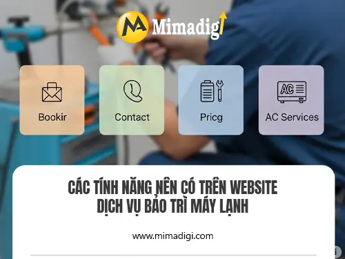 Air Conditioner Maintenance Service Website Design at MIMADIGI