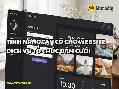 Thiết kế website dịch vụ tổ chức đám cưới tại mimadigi