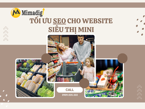 Mini supermarket website design at mimadigi