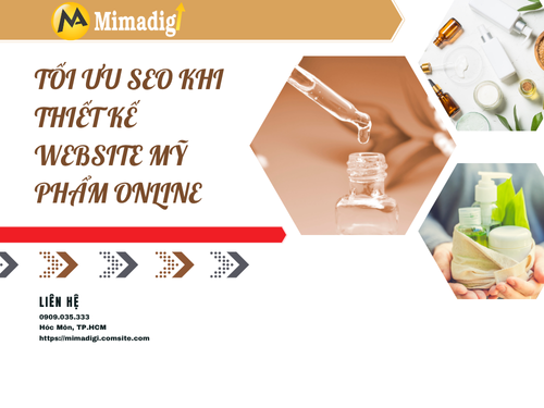 Thiết kế website bán mỹ phẩm online tại mimadigi