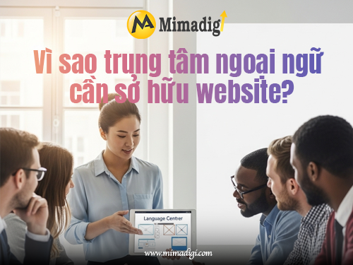 Website Design for Language Centers at MIMADIGI