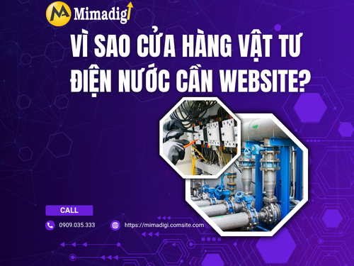 Electrical and plumbing supplies website design at mimadigi