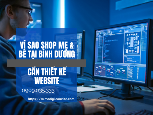 Website design for mother & baby shop in Binh Duong by mimadigi