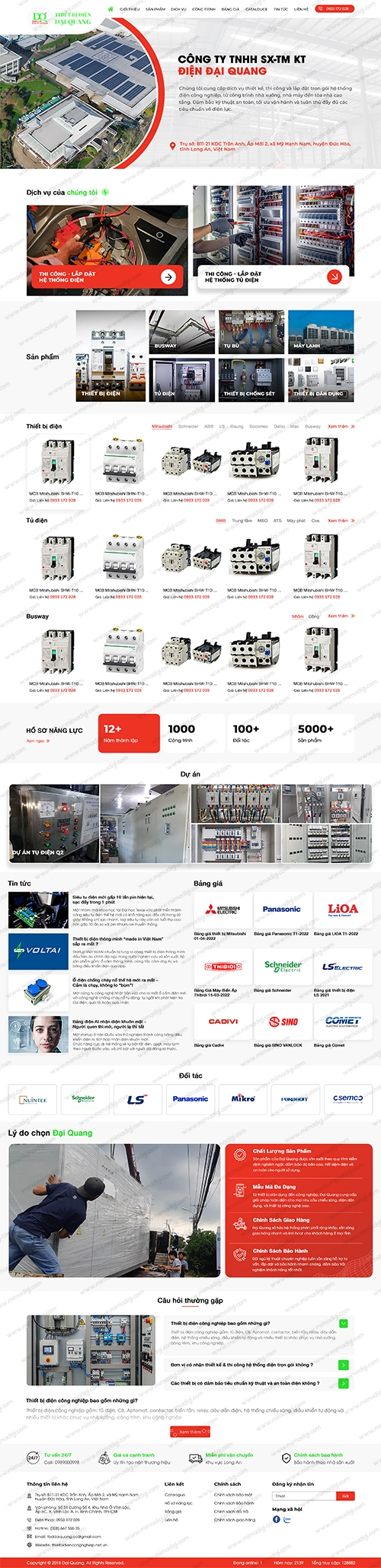 Thiết bị điện Đại Quang tại mima