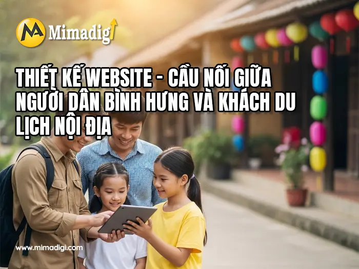 Website Design for Bình Hưng Commune Tourism at MIMADIGI