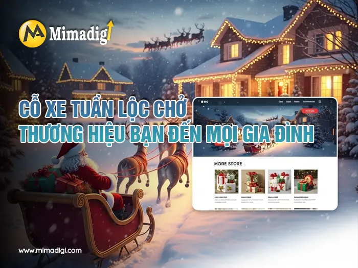 Website design for Santa Claus home visit service at mimadigi